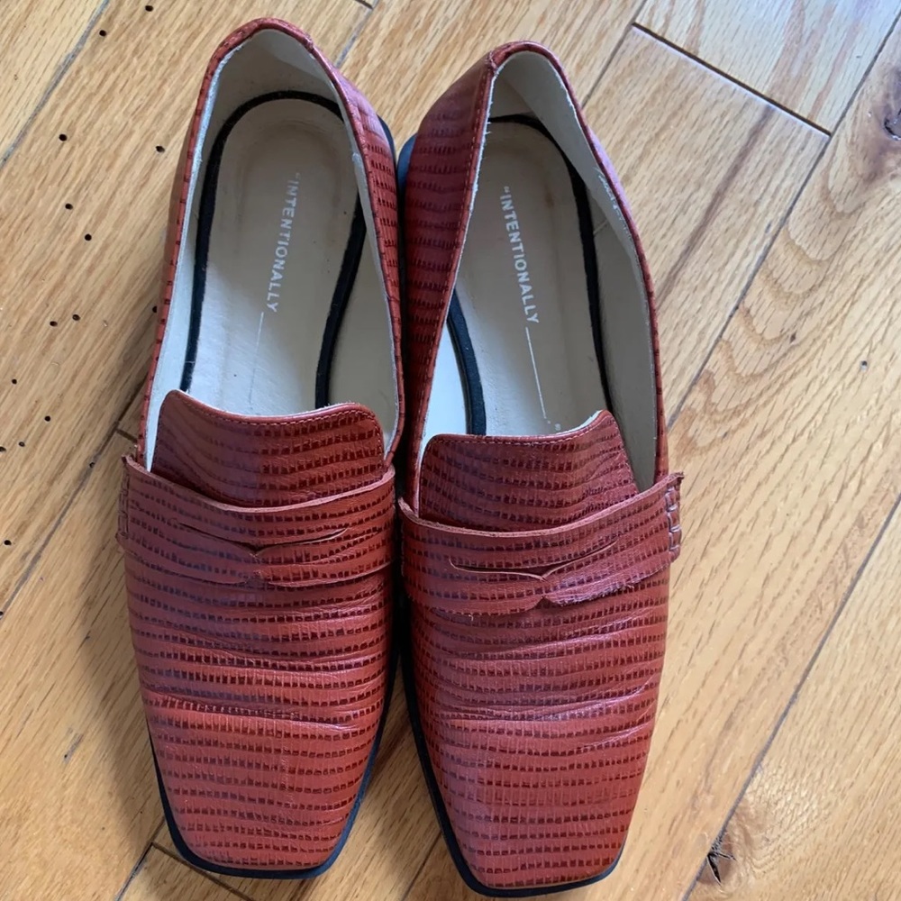 Intentionally Blank croc loafers